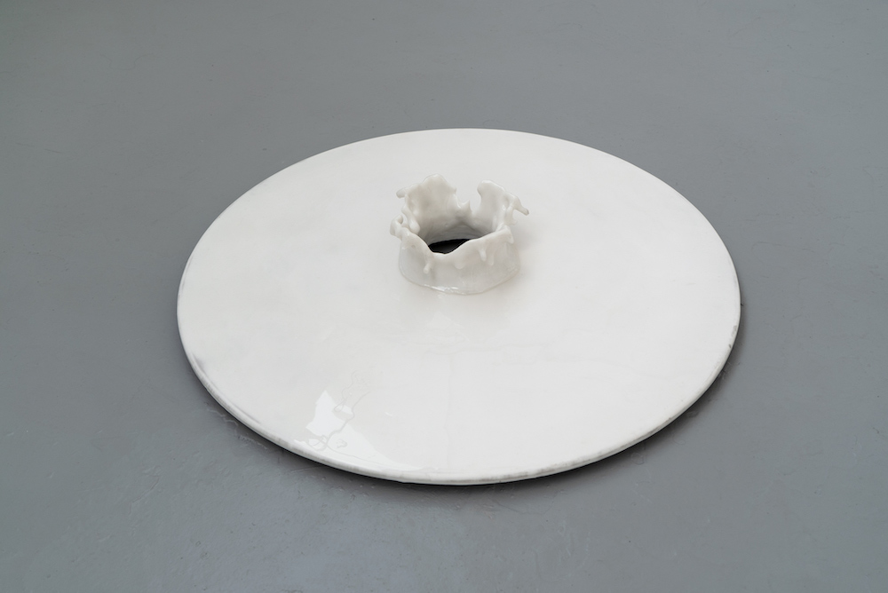 Lena Long, <i>The Last Drop</i>, 2023. Silicone, 51 1/8 x 51 1/8 in (130 x 130 cm)